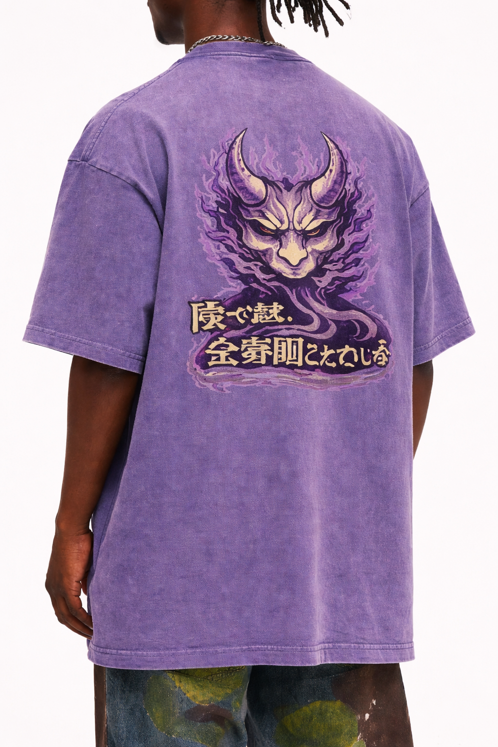 Tee-shirt 300g oversize  — "Fallen" — Dark Line