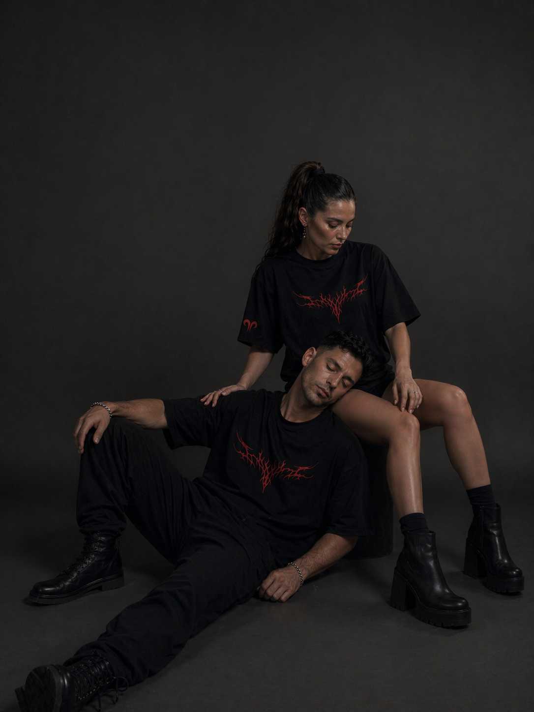 Tee-shirt 220g oversize "Bloodwing" — Dark Line