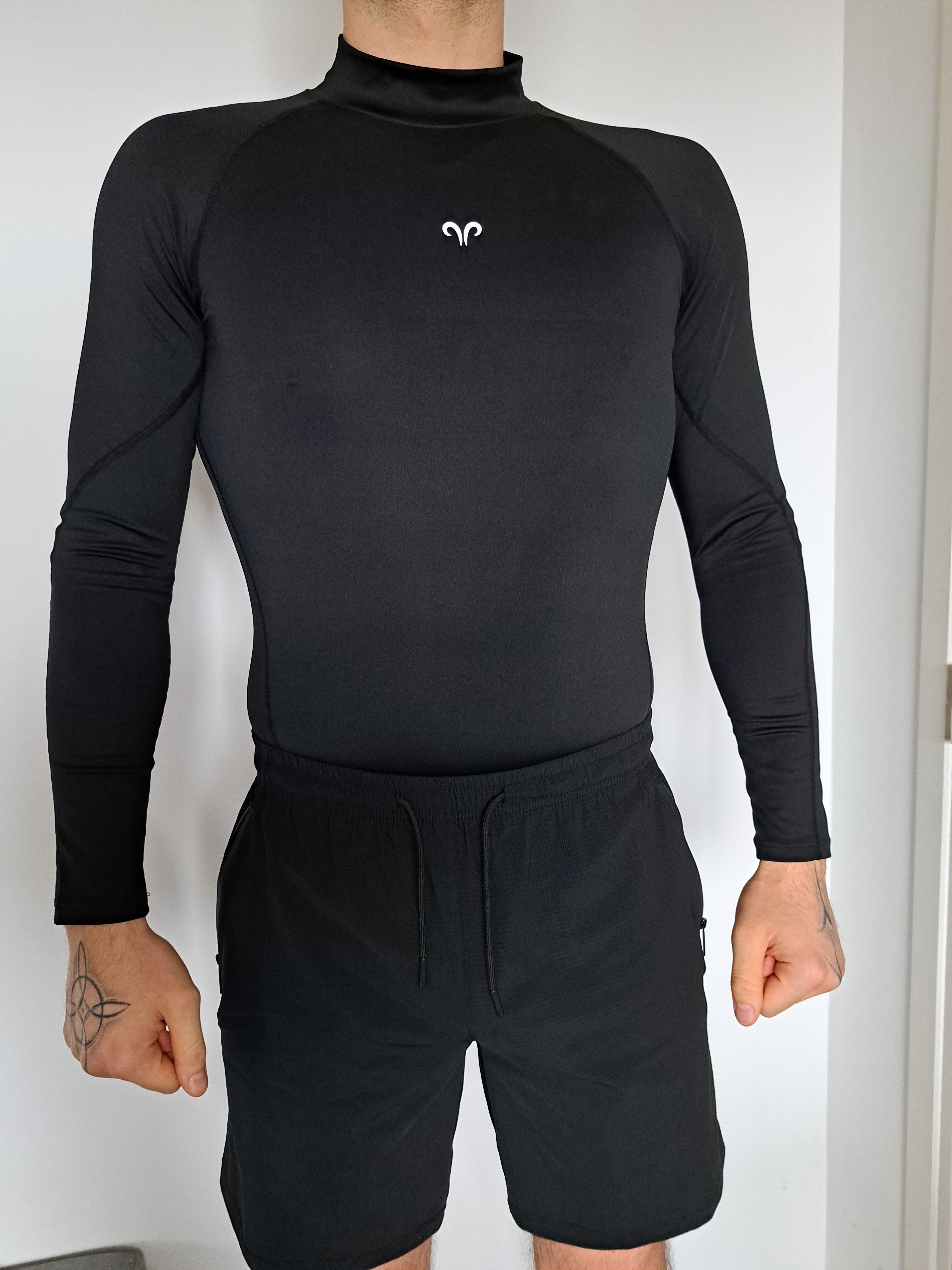 Hauts de compression Homme Noir Obsidian
