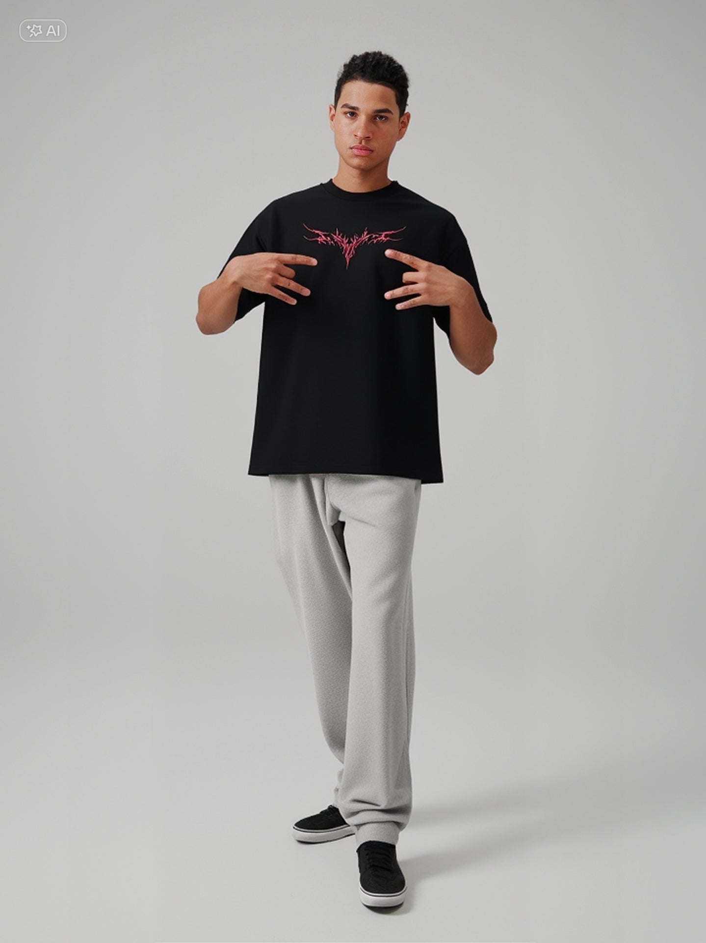 Tee-shirt 220g oversize "Bloodwing" — Dark Line