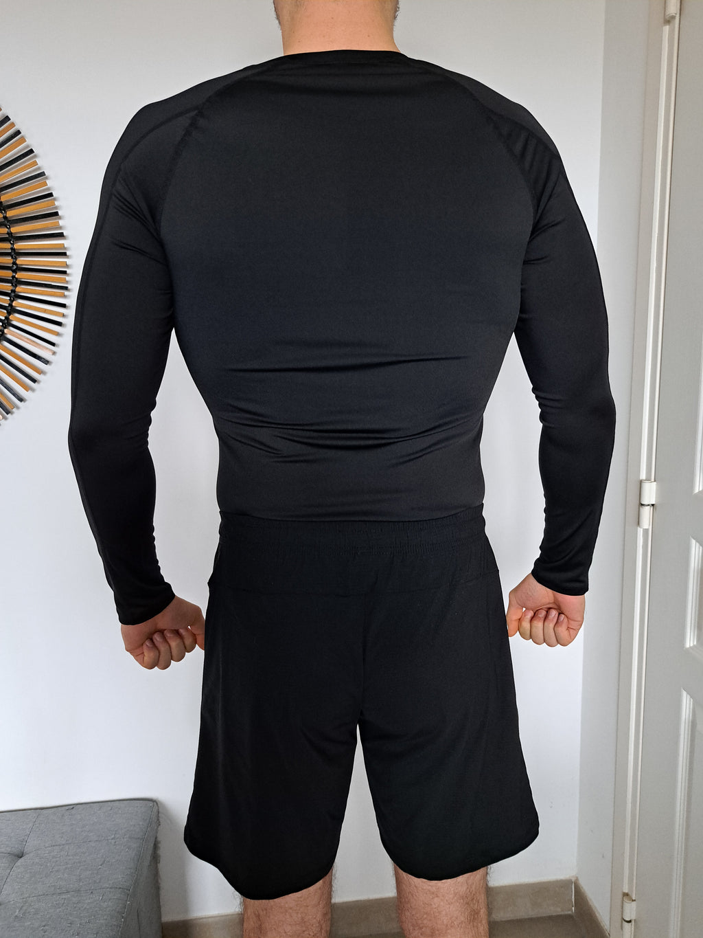 Short de sport noir Obsidian - Ariesfit