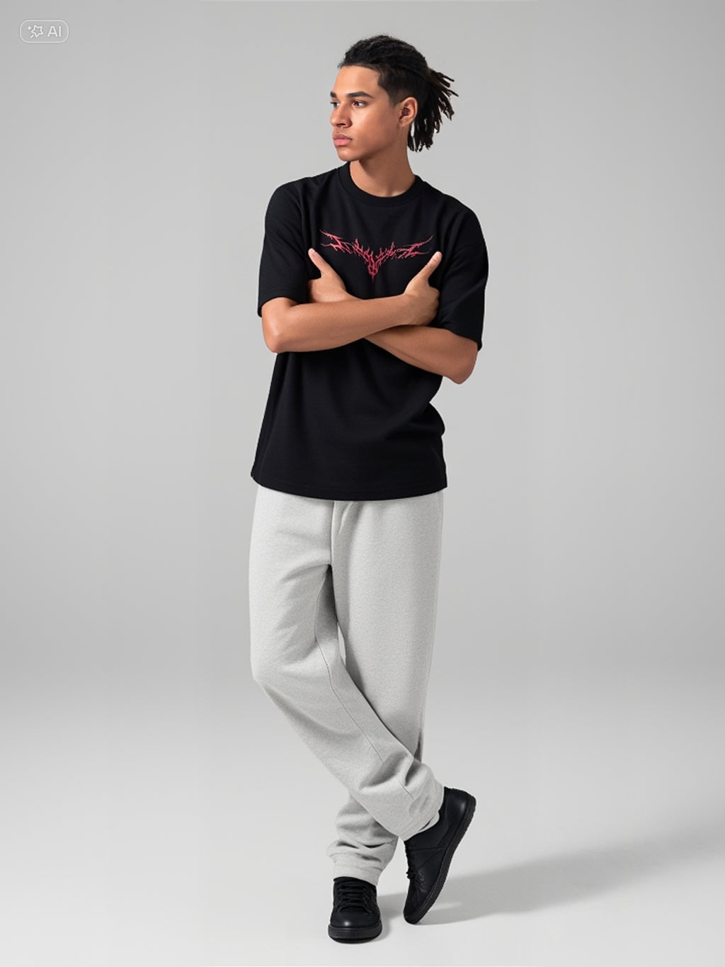 Tee-shirt 220g oversize "Bloodwing" — Dark Line