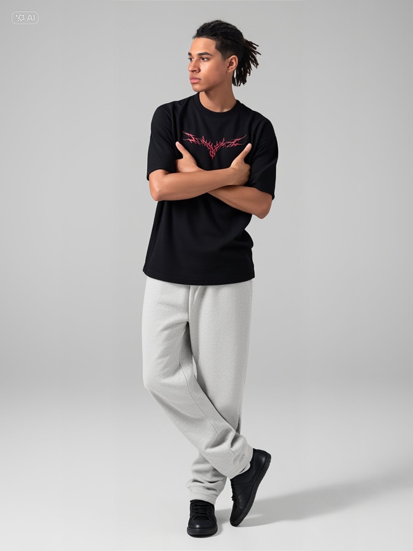 Tee-shirt 220g oversize "Bloodwing" — Dark Line