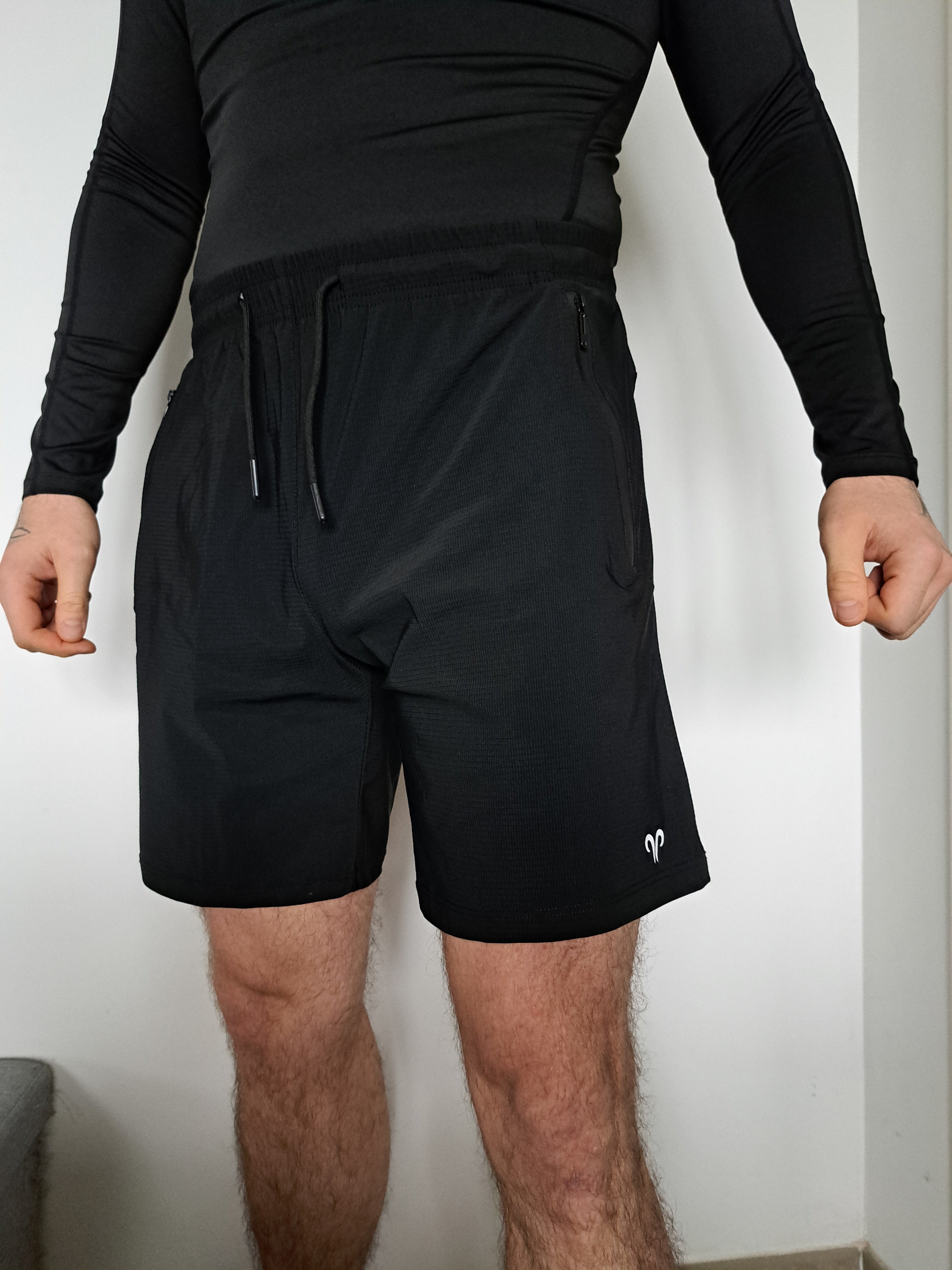 Short de sport noir Obsidian - Ariesfit